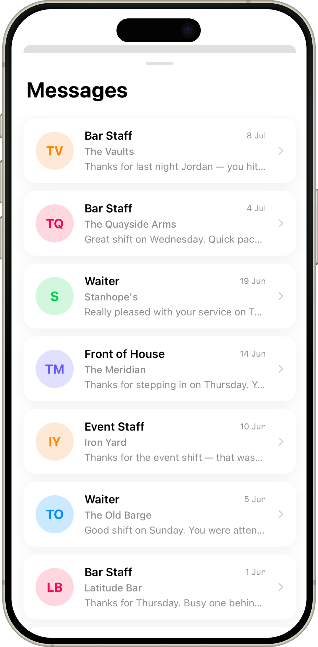 Messages